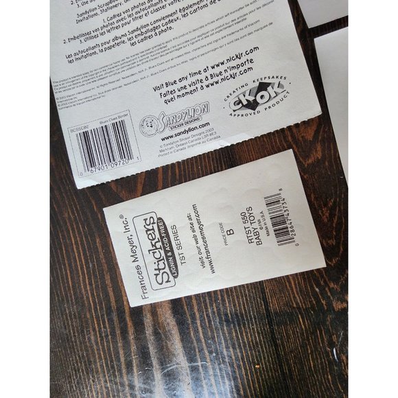 Lot of Suzy Zoo Sandylion Grossman Stickers - Baby Boy Train + - NEW RETIRED #14 - Picture 12 of 14